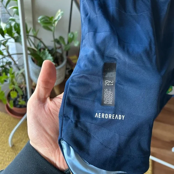 Adidas Vancouver Whitecaps #20 Avery Navy and Light Blue Soccer Jersey - Picture 6 of 9